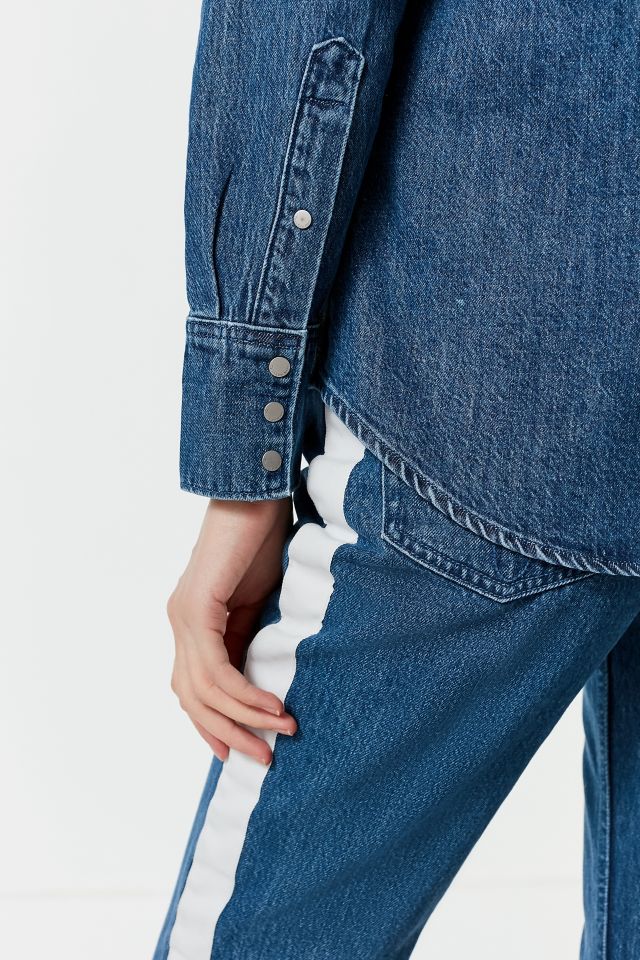 Calvin Klein Western Contrast Button-Down Shirt #2