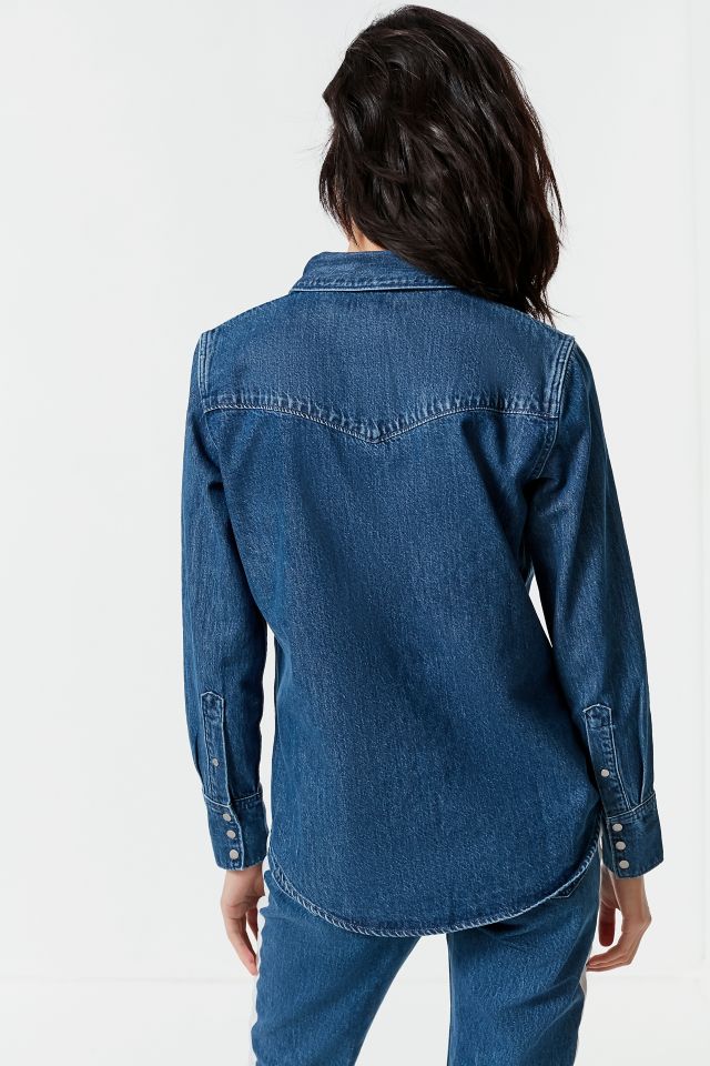 Calvin Klein Western Contrast Button-Down Shirt #3