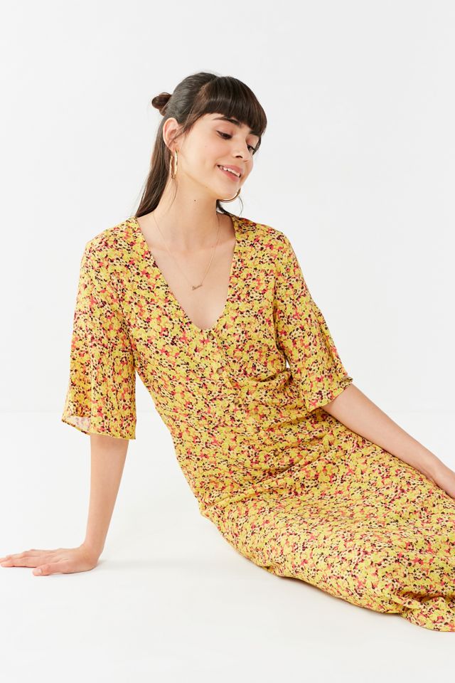 chinese dress ladies Charlotte Flutter Sleeve Maxi Dress in English Roses, PETITE-2 main image 1