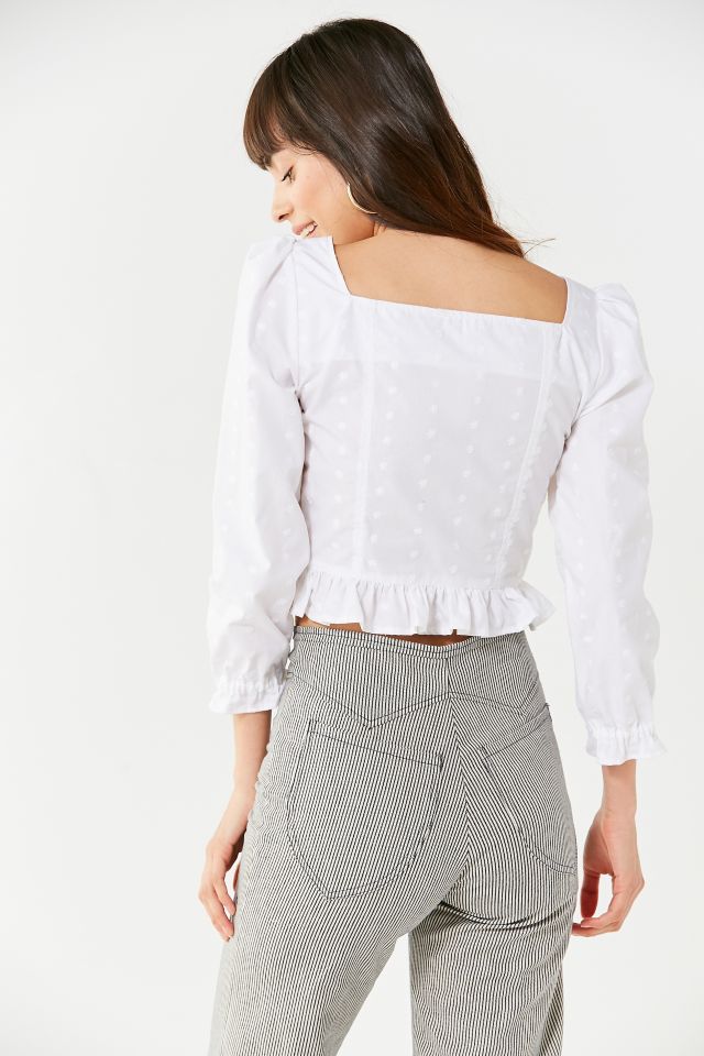 Lykke Wullf Cassidy Embroidered Hook + Eye Top #1