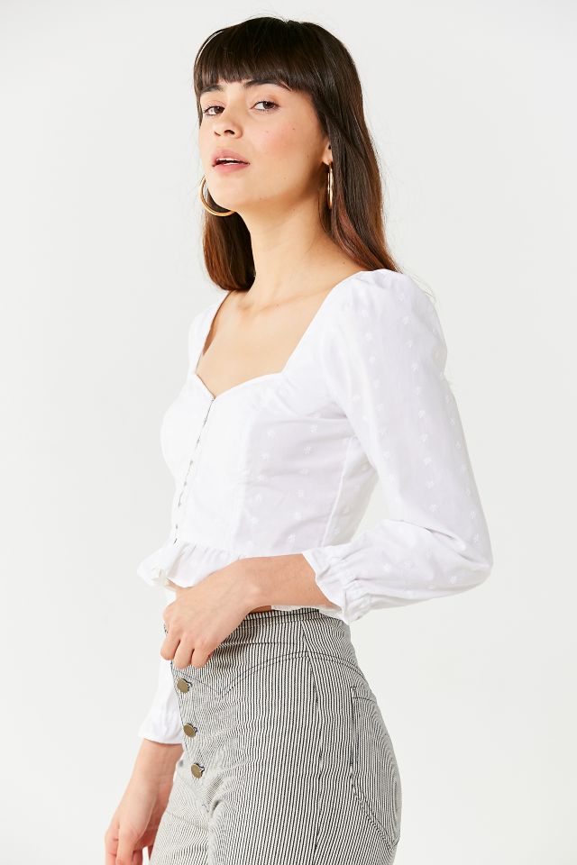 Lykke Wullf Cassidy Embroidered Hook + Eye Top #3