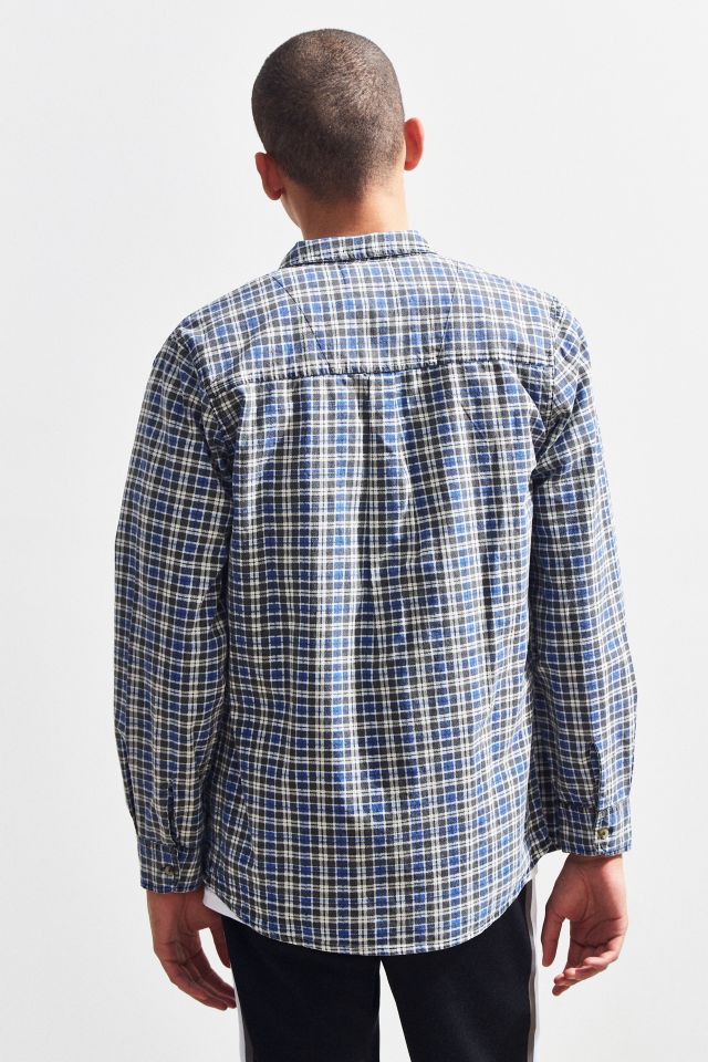 Rolla’s Men At Work Navy Flannel Button-Down Shirt #4