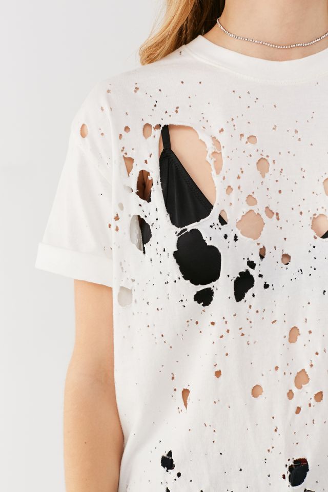 Urban Renewal Recycled Distressed Boyfriend Tee #4