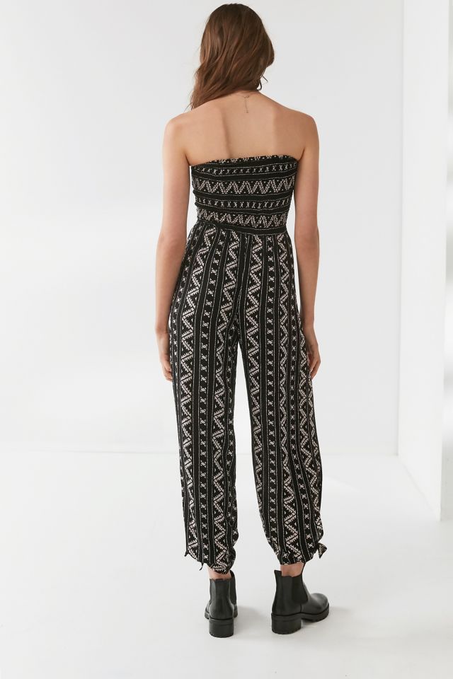 UO Strapless Smocked Jumpsuit #1