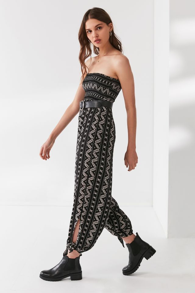 UO Strapless Smocked Jumpsuit #4