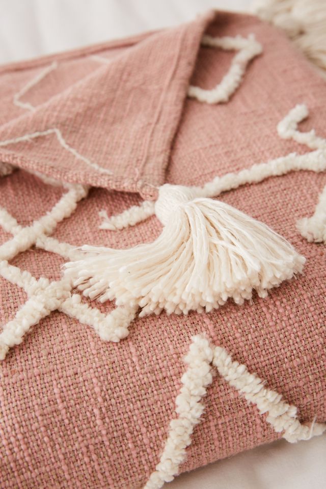 Geo Tufted Tassel Throw Blanket #3