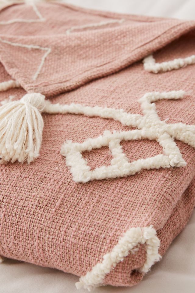 Geo Tufted Tassel Throw Blanket #4