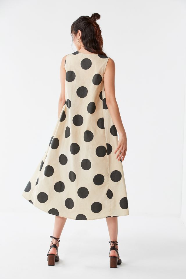 CAARA Chelsea Polka Dot Midi Dress #1