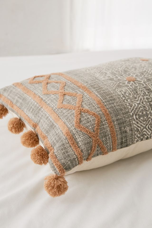 Geo Tufted Bolster Pillow #2