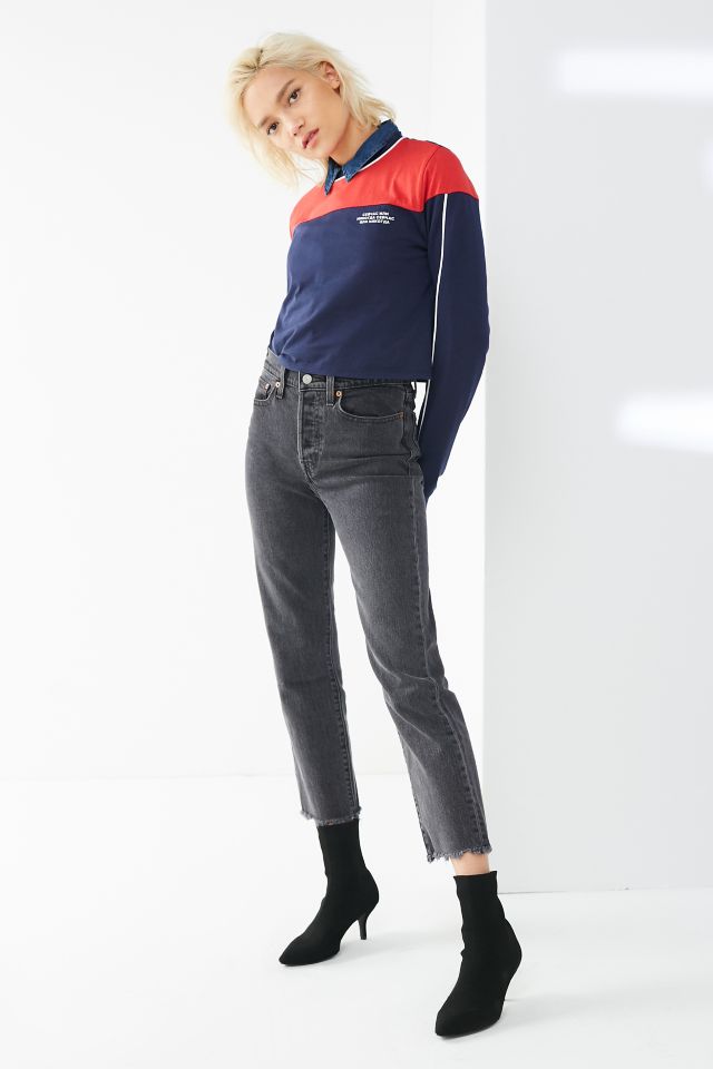 Colorblock Striped Long Sleeve Tee #4
