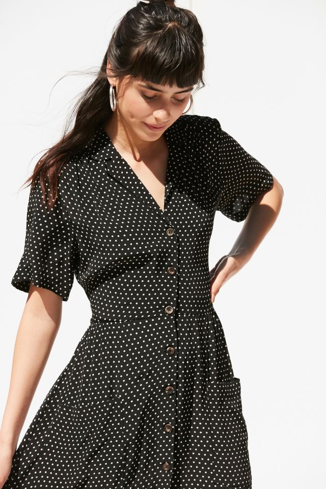 Urban outfitters button 2024 down midi dress