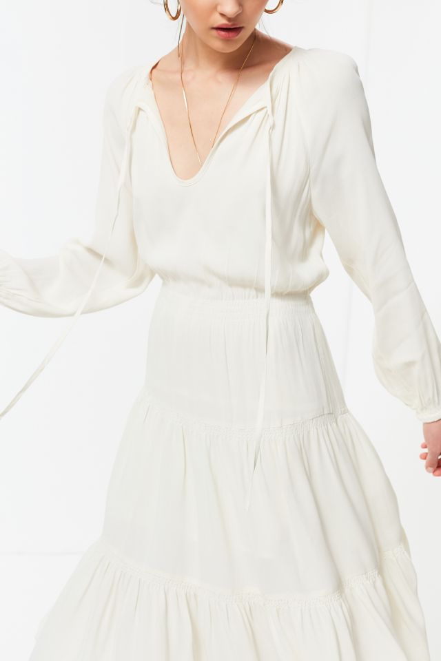 UO Reese Tiered Smocked Midi Dress #2