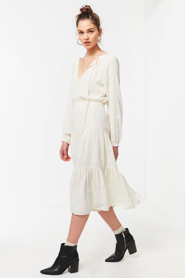 UO Reese Tiered Smocked Midi Dress #3