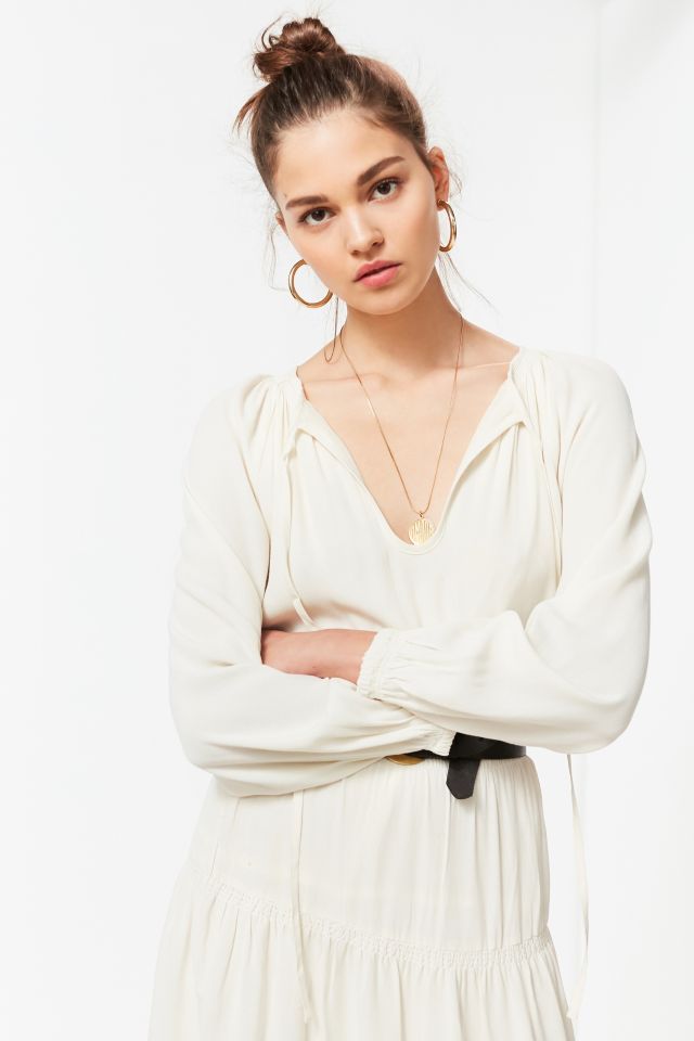 UO Reese Tiered Smocked Midi Dress #4