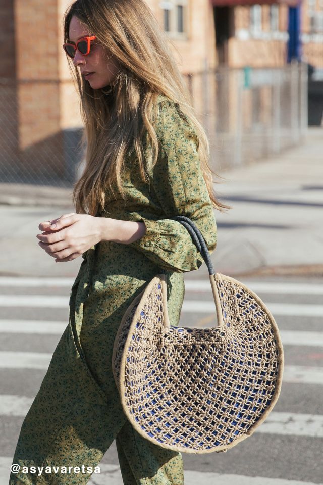 Round About Straw Tote Bag