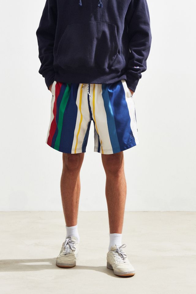 uo lucien stripe volley short