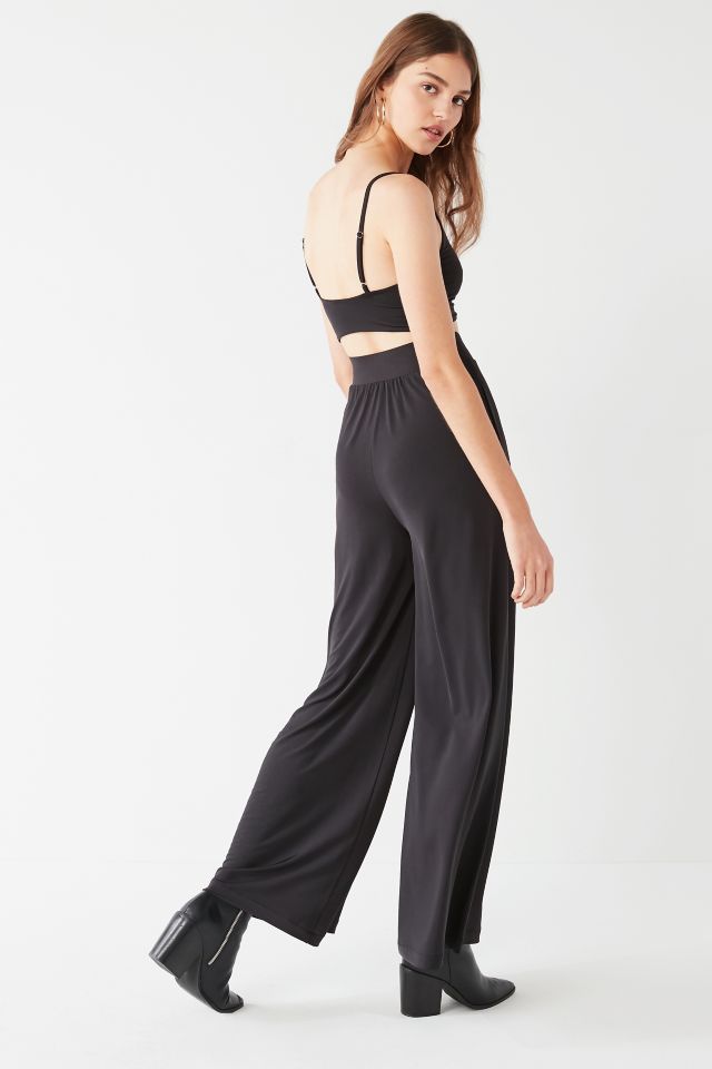 UO Naomi Wide-Leg High-Rise Shine Pant #2