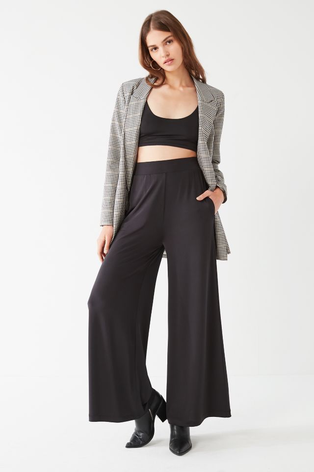 UO Naomi Wide-Leg High-Rise Shine Pant #3