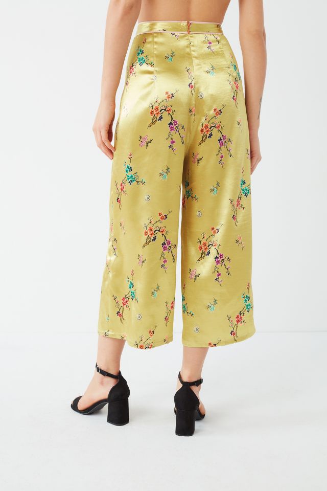 UO Clarissa Silky Floral Culotte Pant #2