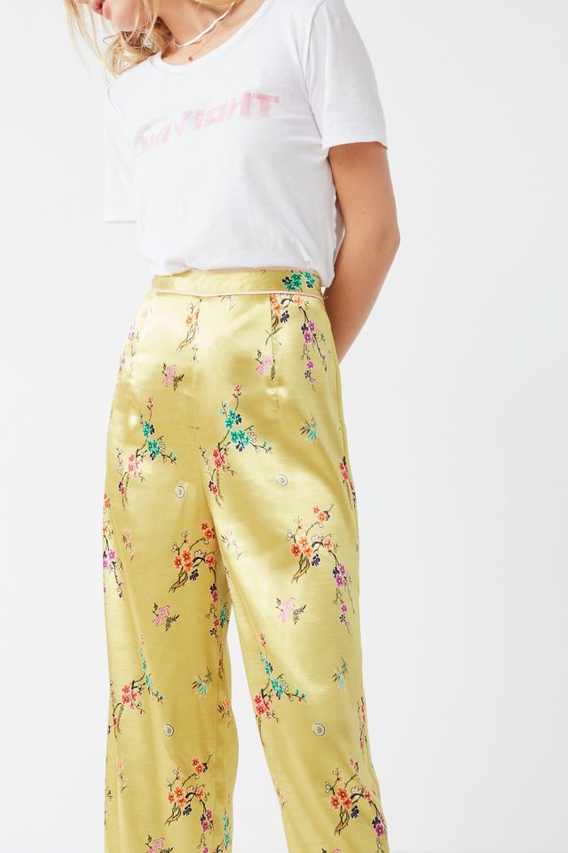 UO Clarissa Silky Floral Culotte Pant #4