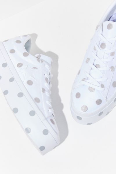 Converse one star polka clearance dot platform low top