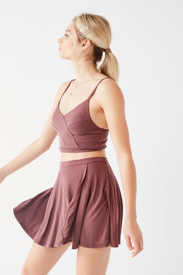 UO Veruca Cupro Wrap Crop Top #4