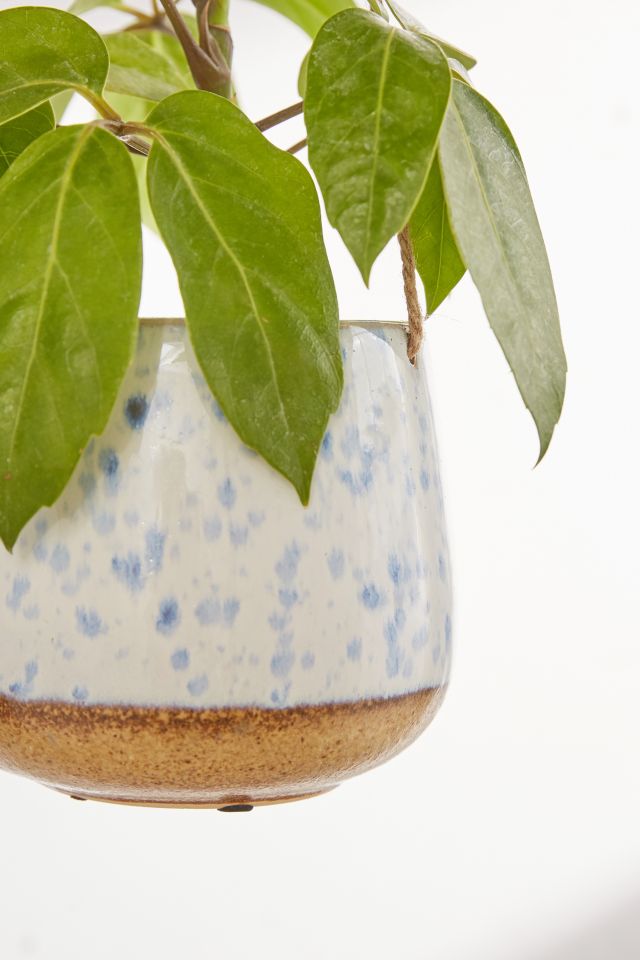 Speckled Ceramic Hanging Planter #2