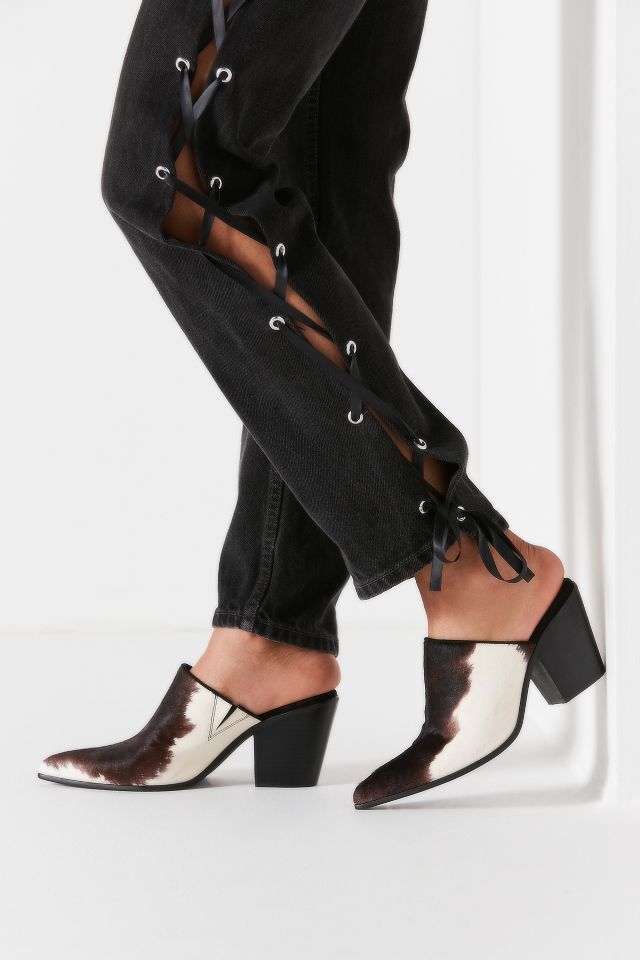 Jeffrey Campbell Deuce Calf Hair Mule Heel #1