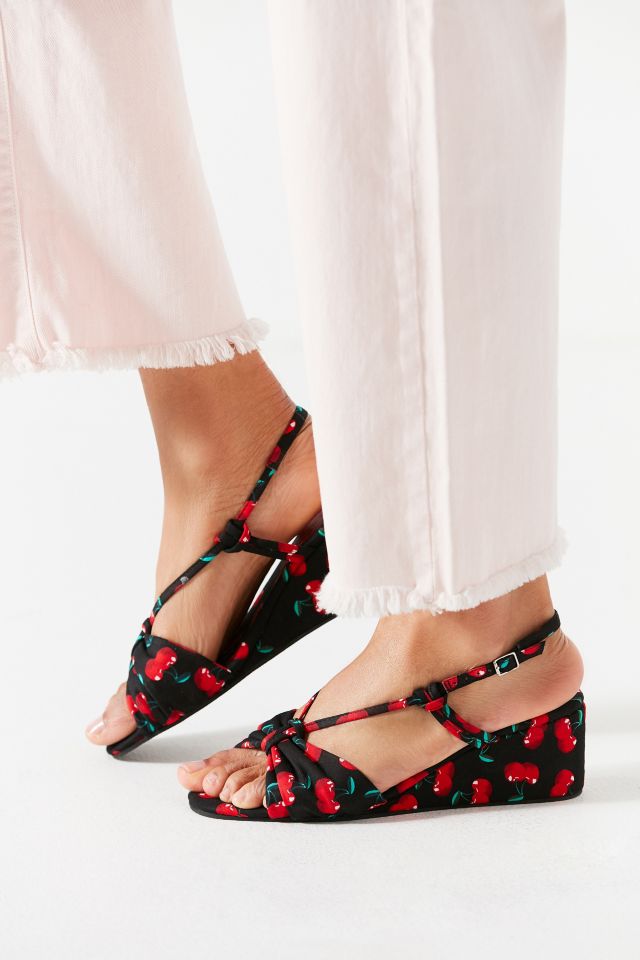 Jeffrey Campbell Goodbye Cherry Wedge Sandal