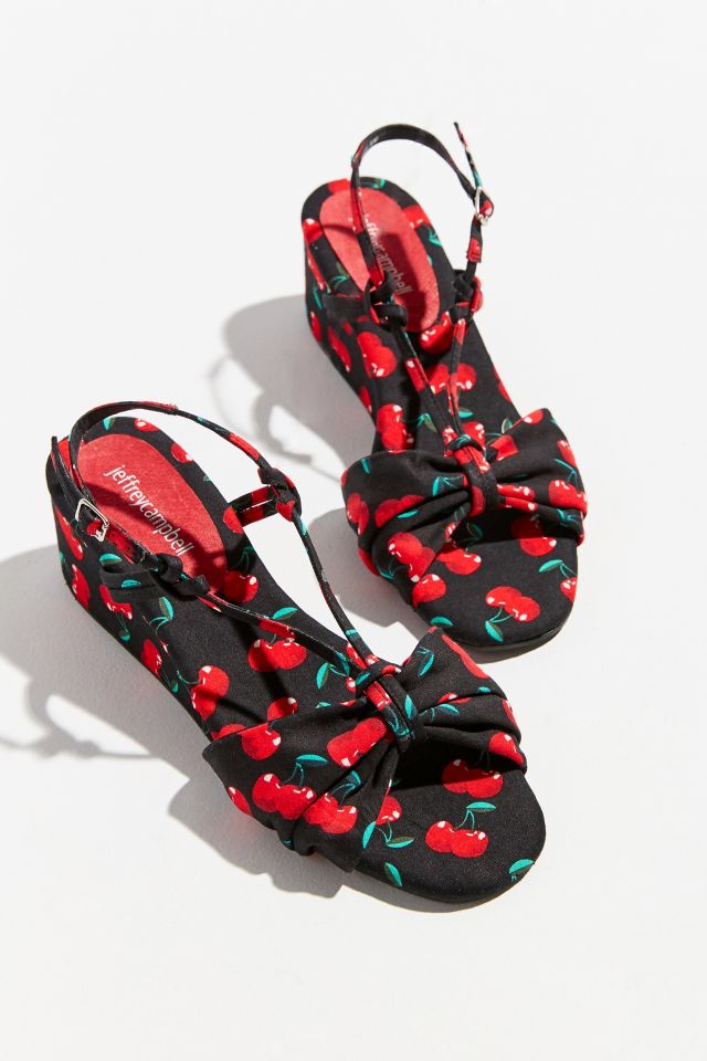 Jeffrey Campbell Goodbye Cherry Wedge Sandal #1