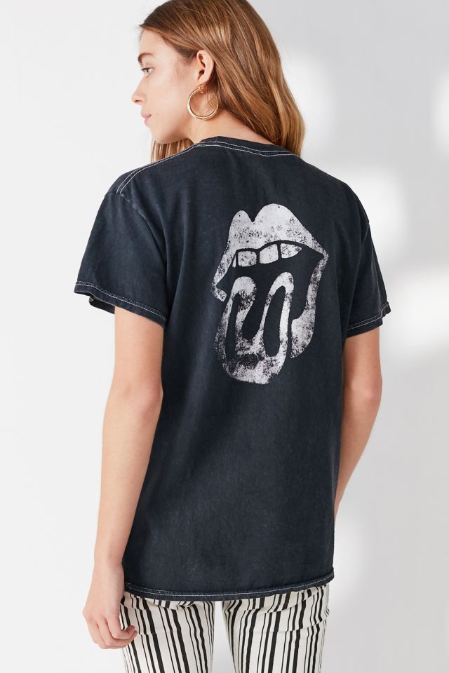 T-shirt à lèvres et drapeau américain The Rolling Stones #1