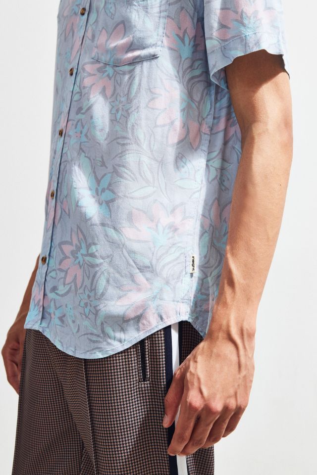 Insight Strange Days Floral Short Sleeve Button-Down Shirt #4