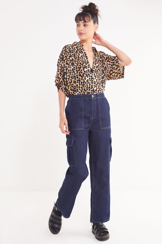 UO Amazonia High/Low Button-Down Top #2