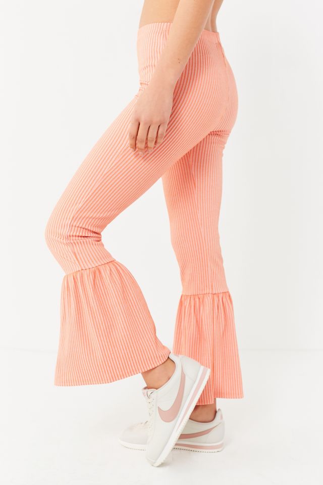 UO Ribbed Knit Ruffle Pant #3