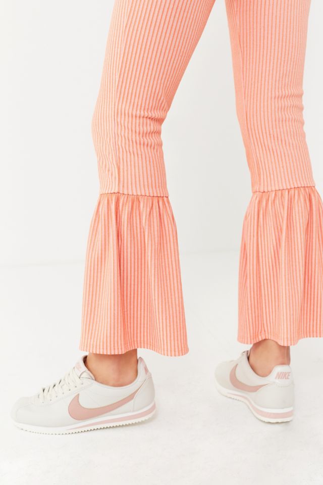 UO Ribbed Knit Ruffle Pant #4