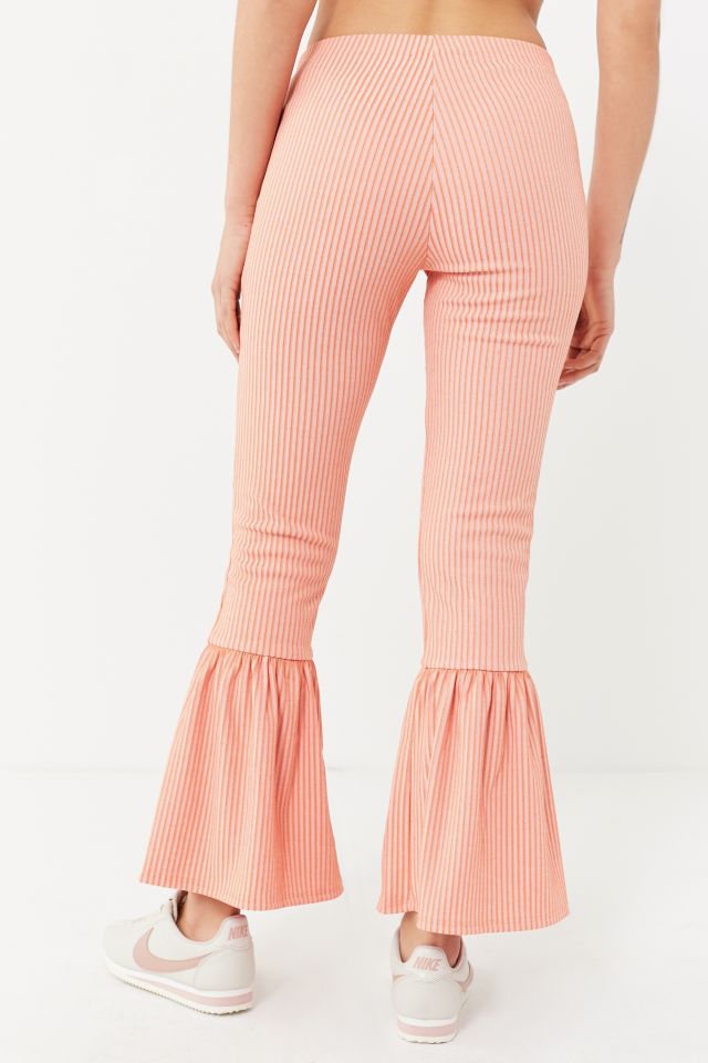 UO Ribbed Knit Ruffle Pant #5