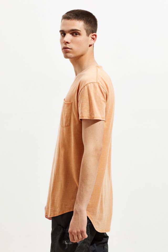 UO Burnout Scoop Neck Curved Hem Soft Tan Tee #2