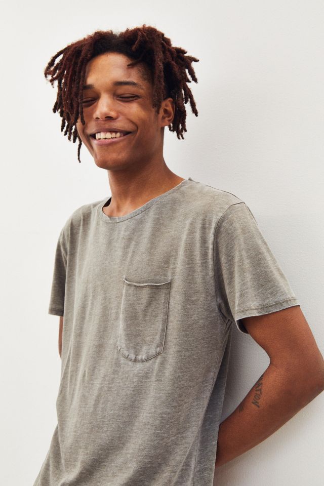 UO Burnout Scoop Neck Curved Hem Soft Tee #1