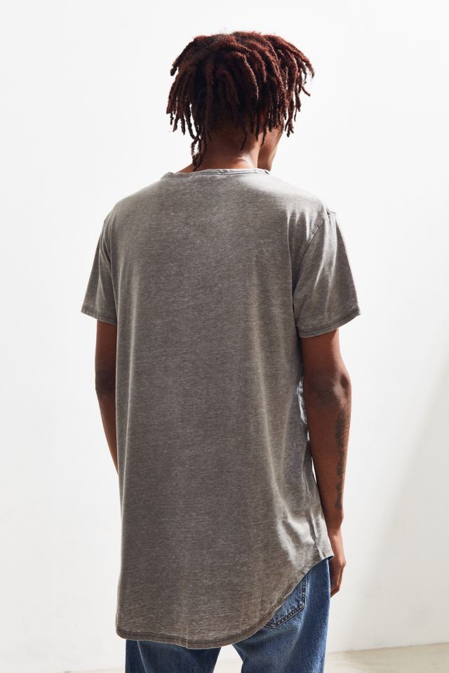 UO Burnout Scoop Neck Curved Hem Soft Tee #3