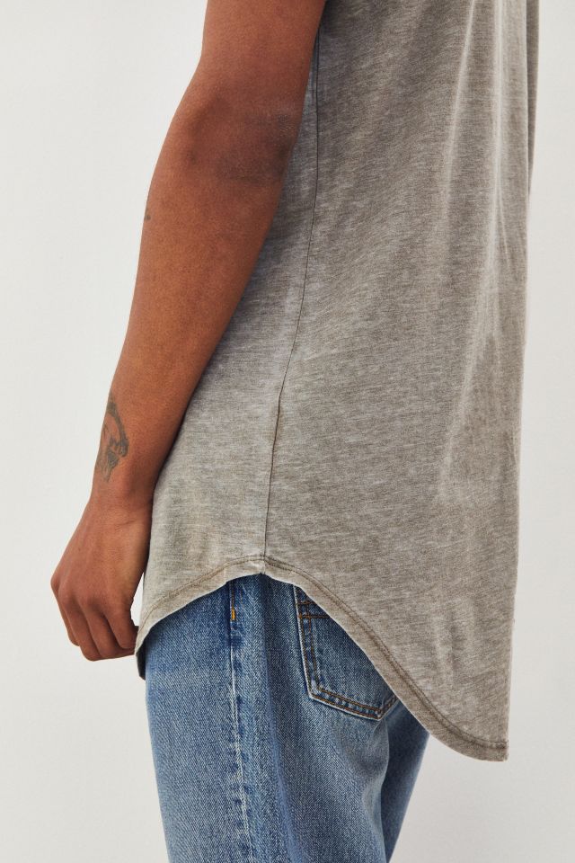 UO Burnout Scoop Neck Curved Hem Soft Tee #4