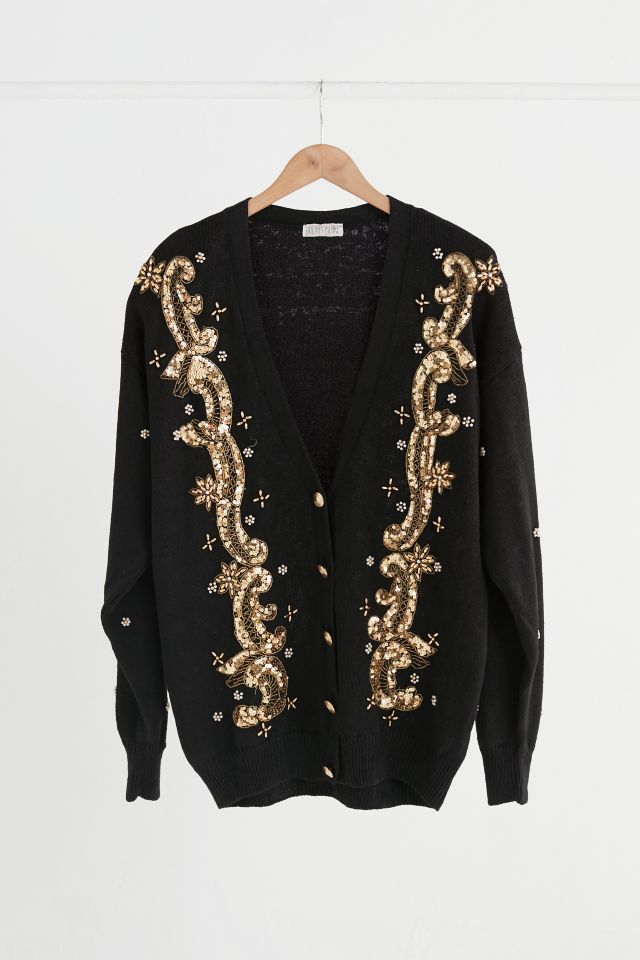 Sequin sale cardigan sweater