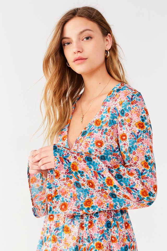 UO Elise Smocked-Waist Mini Dress #1
