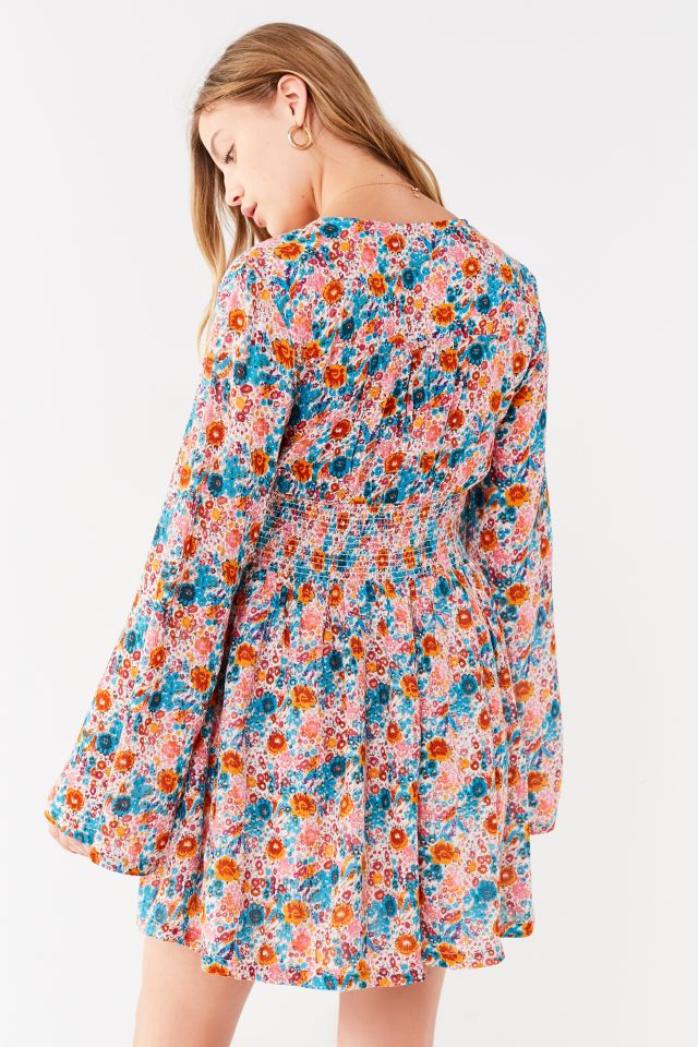 UO Elise Smocked-Waist Mini Dress #2