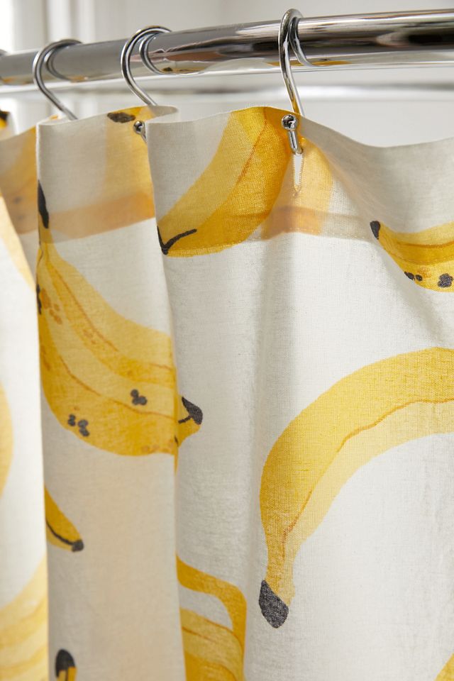 Allover Fruits Patterned Shower Curtain Urban Outfitters