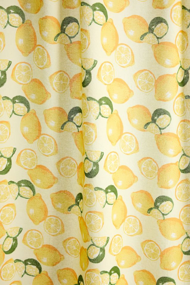 Allover Fruits Patterned Shower Curtain #1