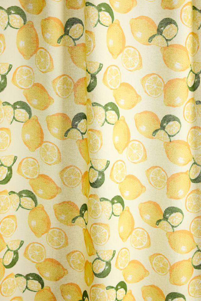 Allover Fruits Patterned Shower Curtain 