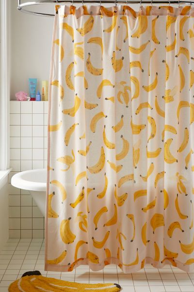 Urban Outfitters Allover Fruits Patterned Shower Curtain At  In Multi