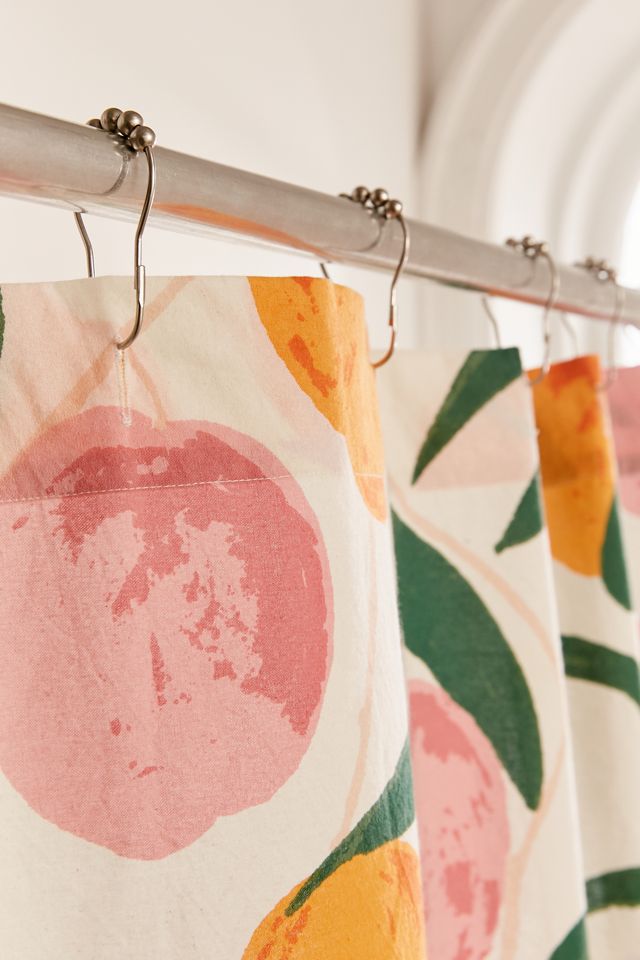 Allover Fruits Patterned Shower Curtain #2