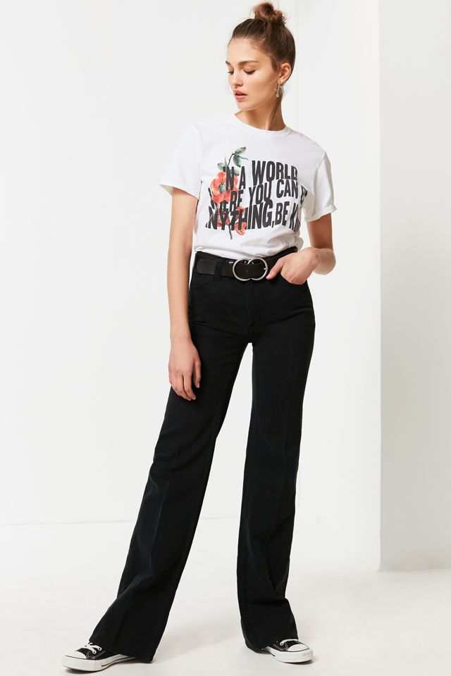BDG Mid-Rise Rigid Flare Jean - Black #2