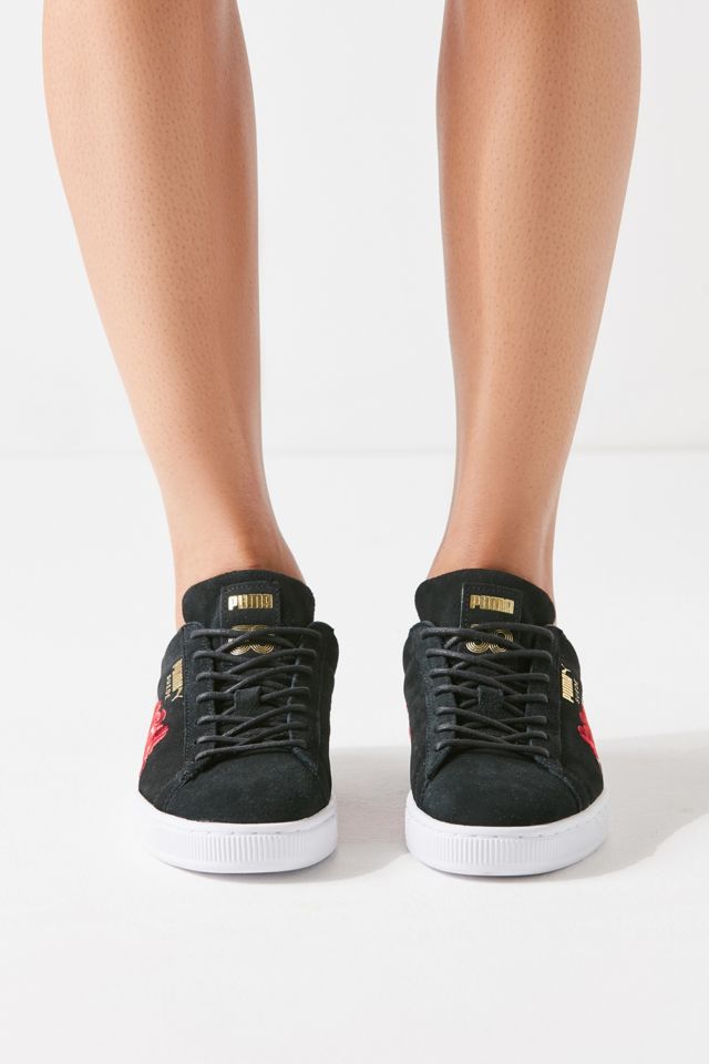 Puma Basket Heart Hyper Embroidered Sneaker #1